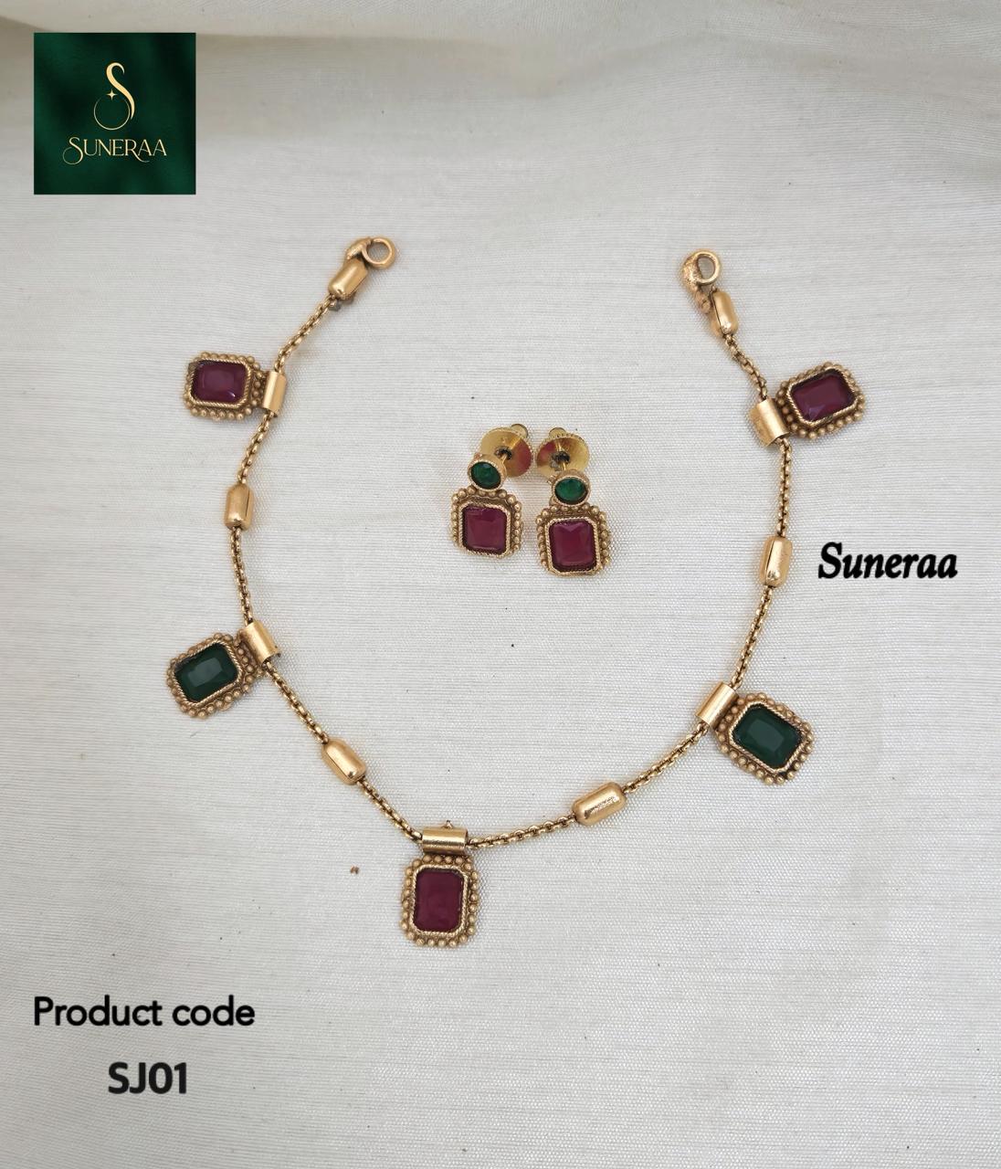 Uri Delicate Gemstone Necklace Set - image 7