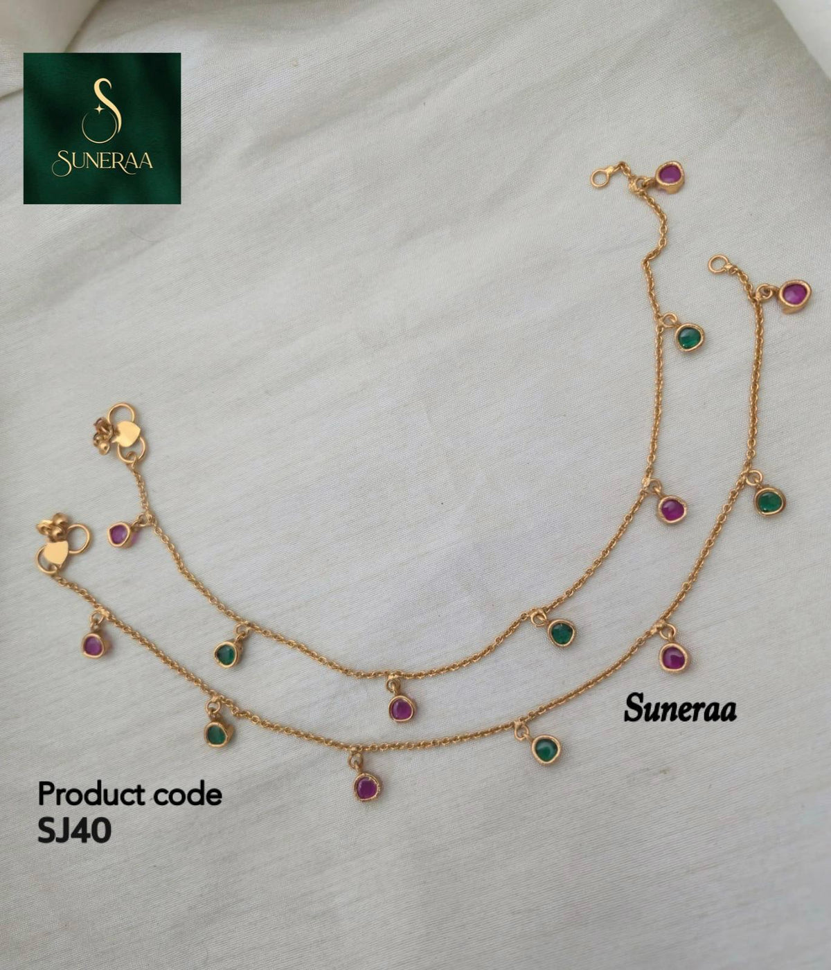Nisha Minimalist Charm Payal - image 8