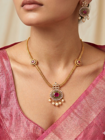 Aadhya Antique Hasli Set - image 1