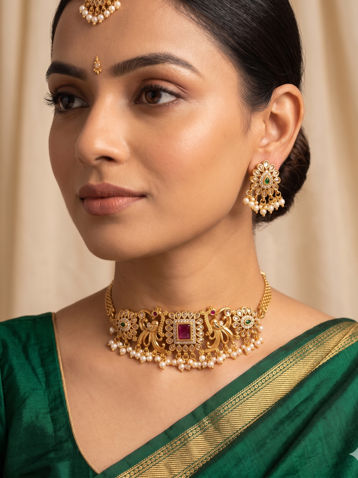 Mahika Antique Choker Set - image 1