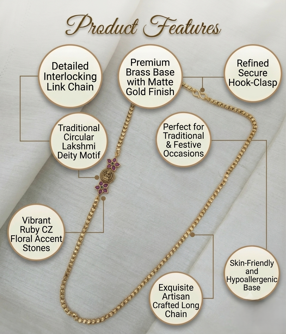 Manya Antique Long Chain - image 6