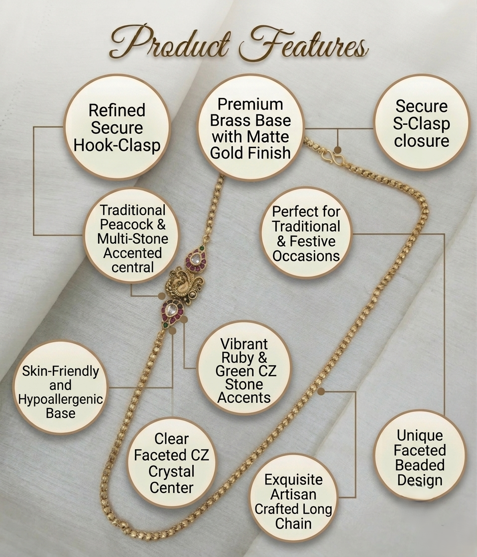 Tanvi Antique Delicate Long Chain - image 6