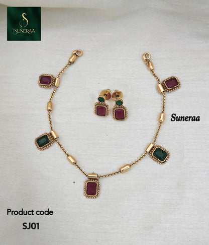 Uri Delicate Gemstone Necklace Set - image 7