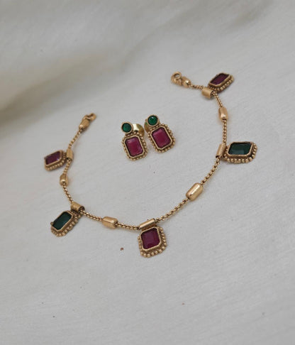 Uri Delicate Gemstone Necklace Set - image 3