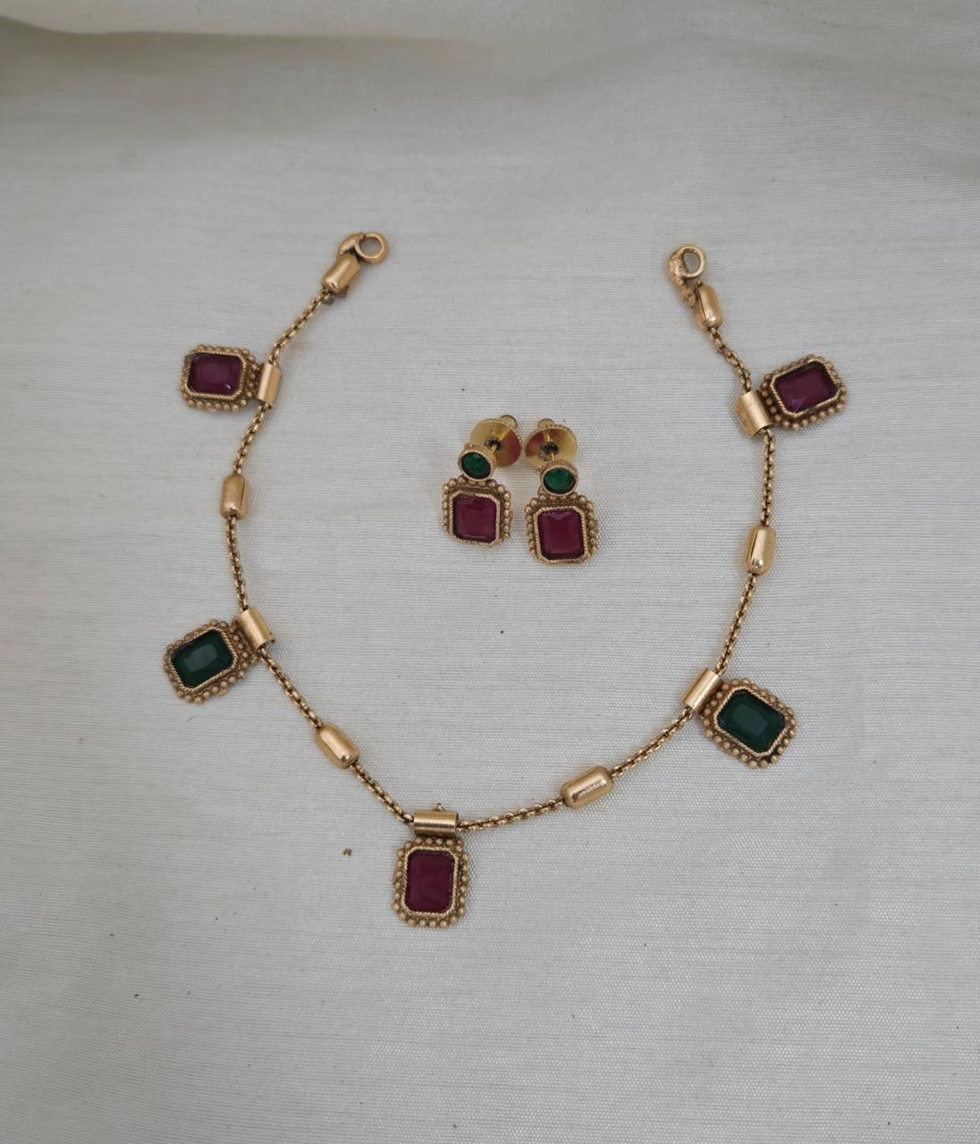Uri Delicate Gemstone Necklace Set - image 4