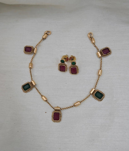 Uri Delicate Gemstone Necklace Set - image 4