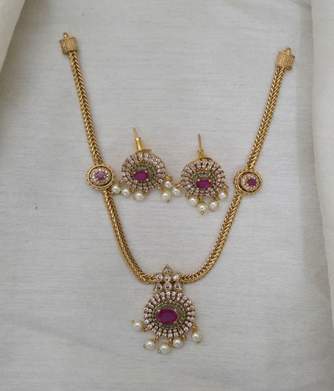Aadhya Antique Hasli Set - image 2