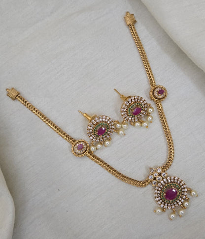 Aadhya Antique Hasli Set - image 3