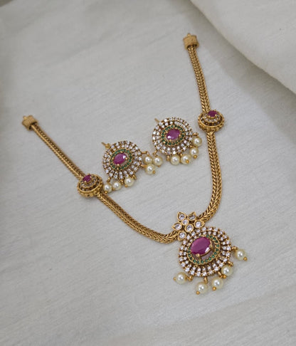 Aadhya Antique Hasli Set - image 4