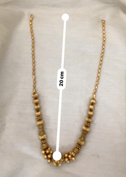 Malini Heritage Gold Bead Mala - Vintage Yellow Gold - image 7