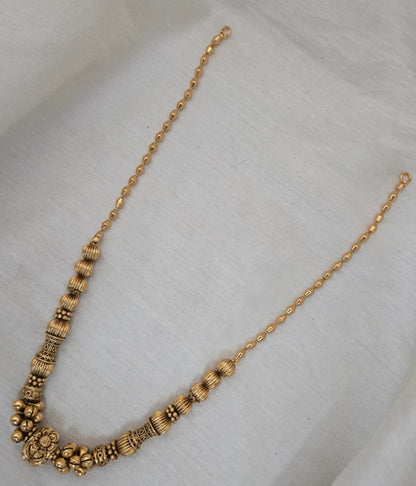 Malini Heritage Gold Bead Mala - Vintage Yellow Gold - image 3