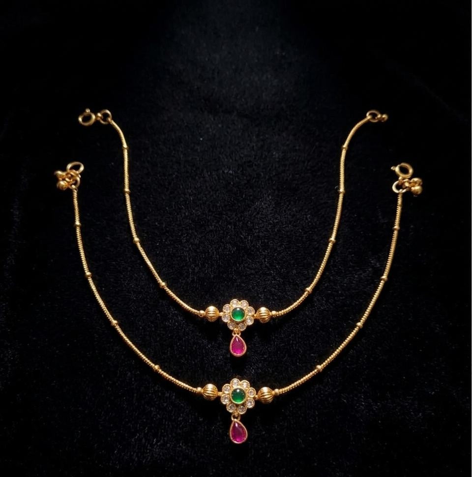 Mira Floral Medallion Payal - image 4