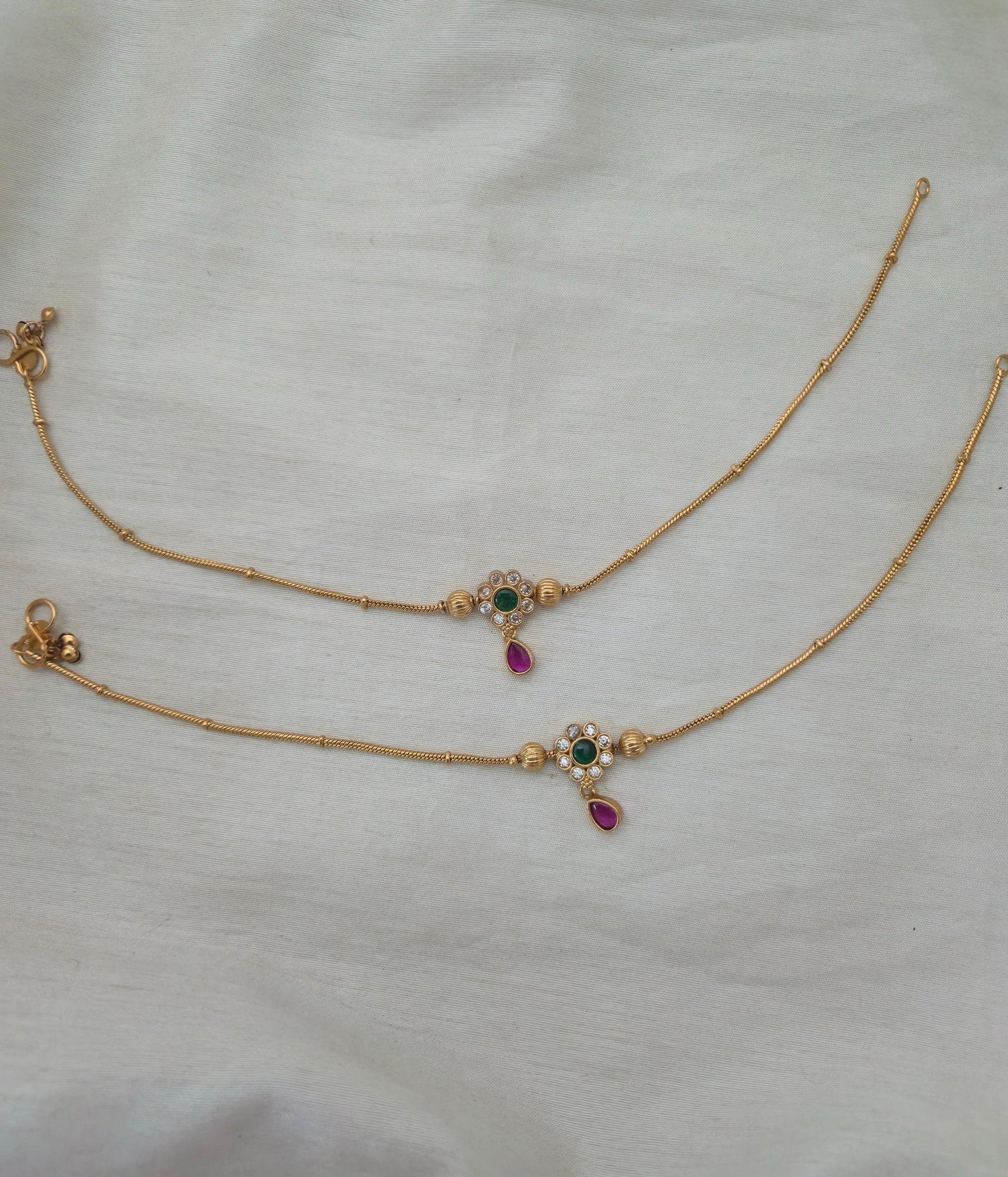 Mira Floral Medallion Payal - image 7