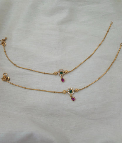 Mira Floral Medallion Payal - image 7