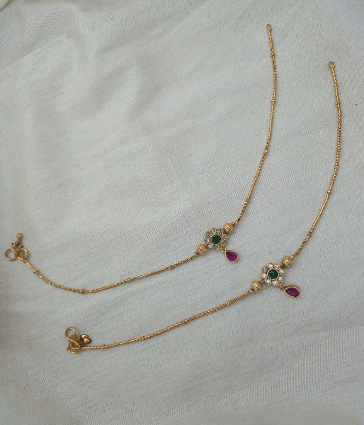 Mira Floral Medallion Payal - image 6