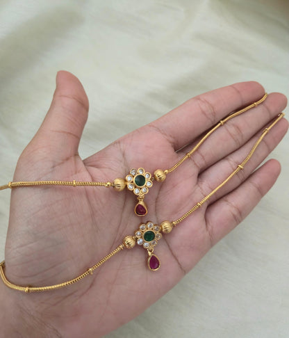 Mira Floral Medallion Payal - image 8