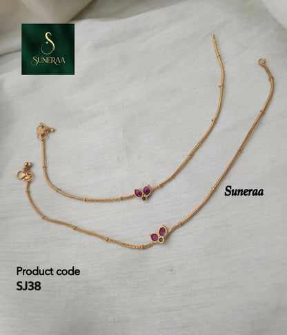 Ganga Jamuna Sleek Anklets - image 9
