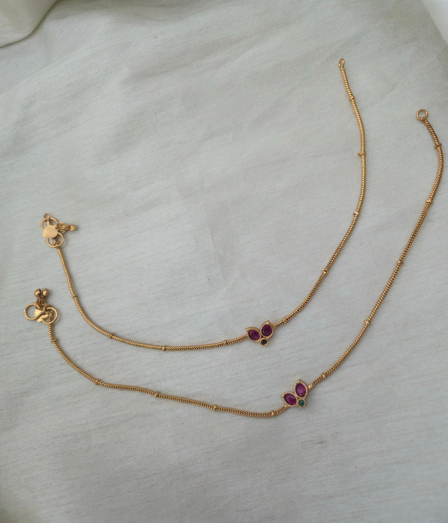 Ganga Jamuna Sleek Anklets - image 4