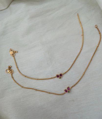 Ganga Jamuna Sleek Anklets - image 4