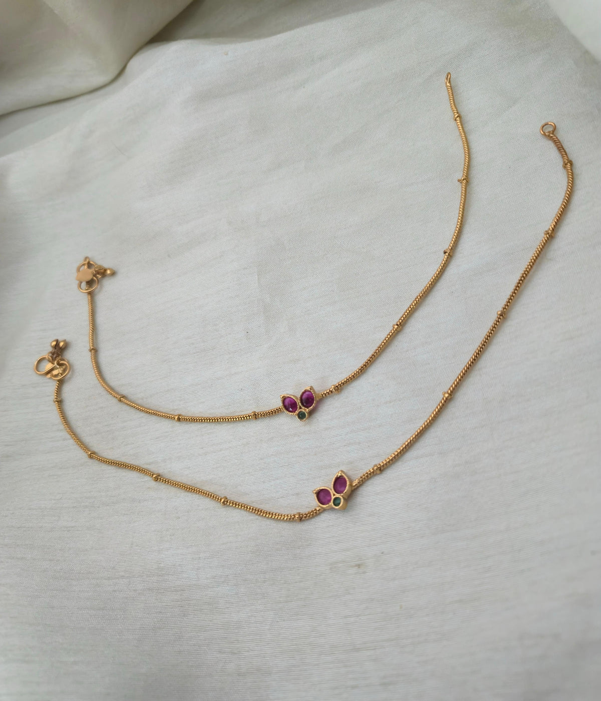 Ganga Jamuna Sleek Anklets - image 5