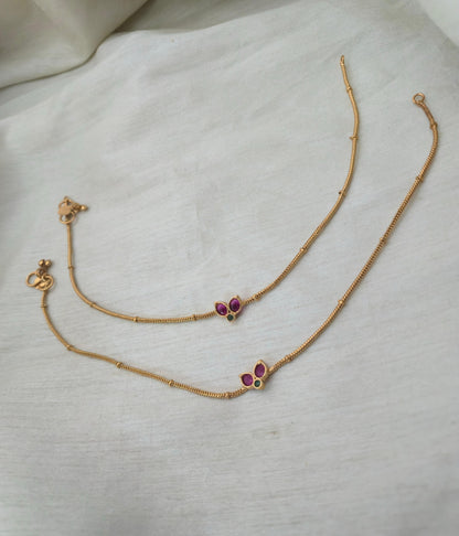 Ganga Jamuna Sleek Anklets - image 5