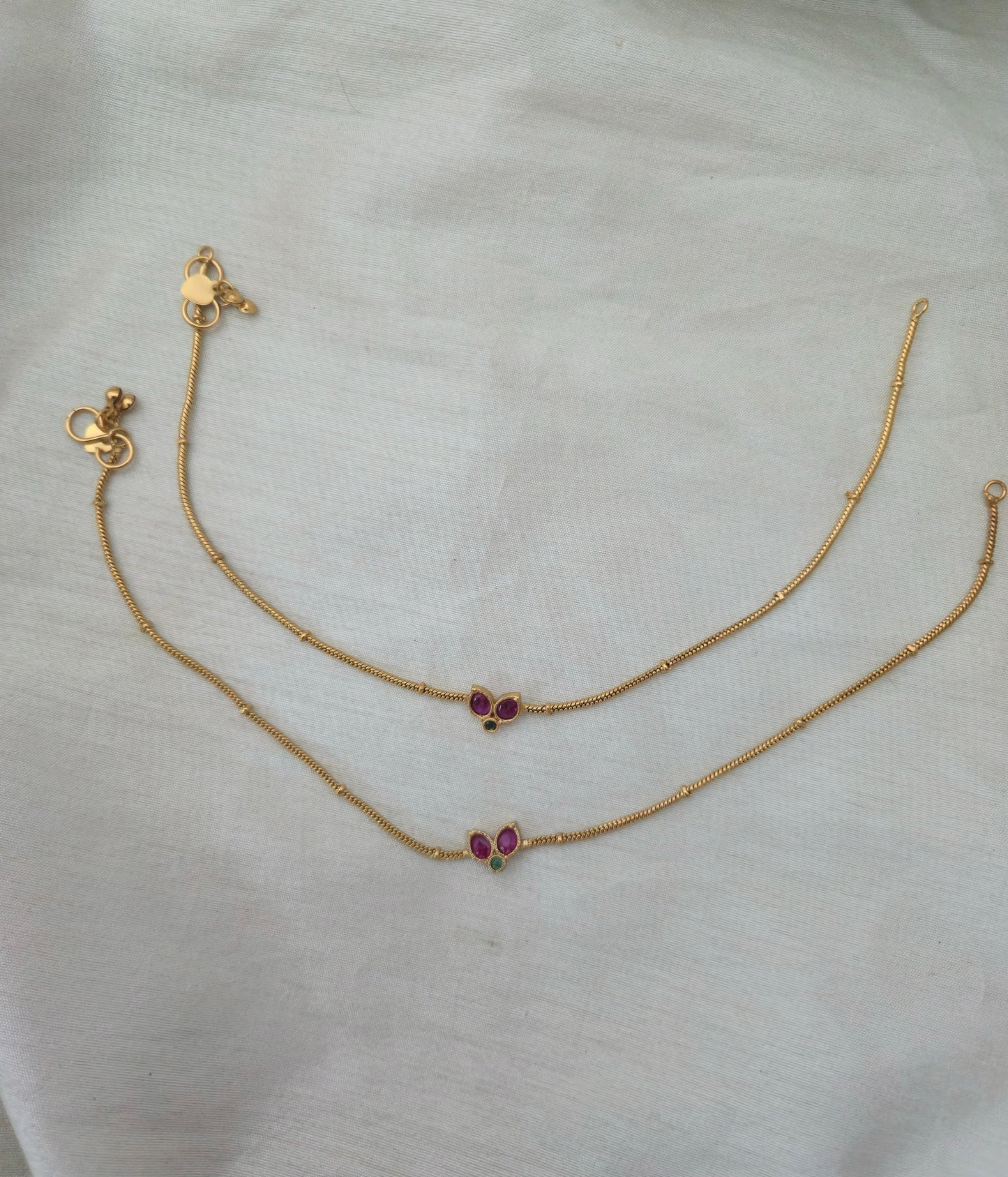 Ganga Jamuna Sleek Anklets - image 6