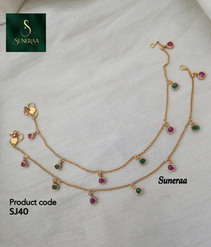 Nisha Minimalist Charm Payal - image 8