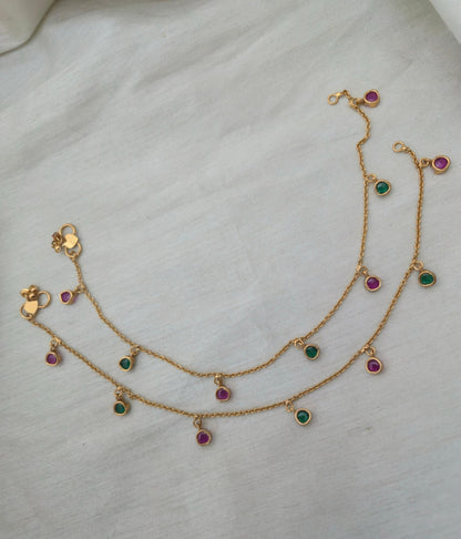 Nisha Minimalist Charm Payal - image 4