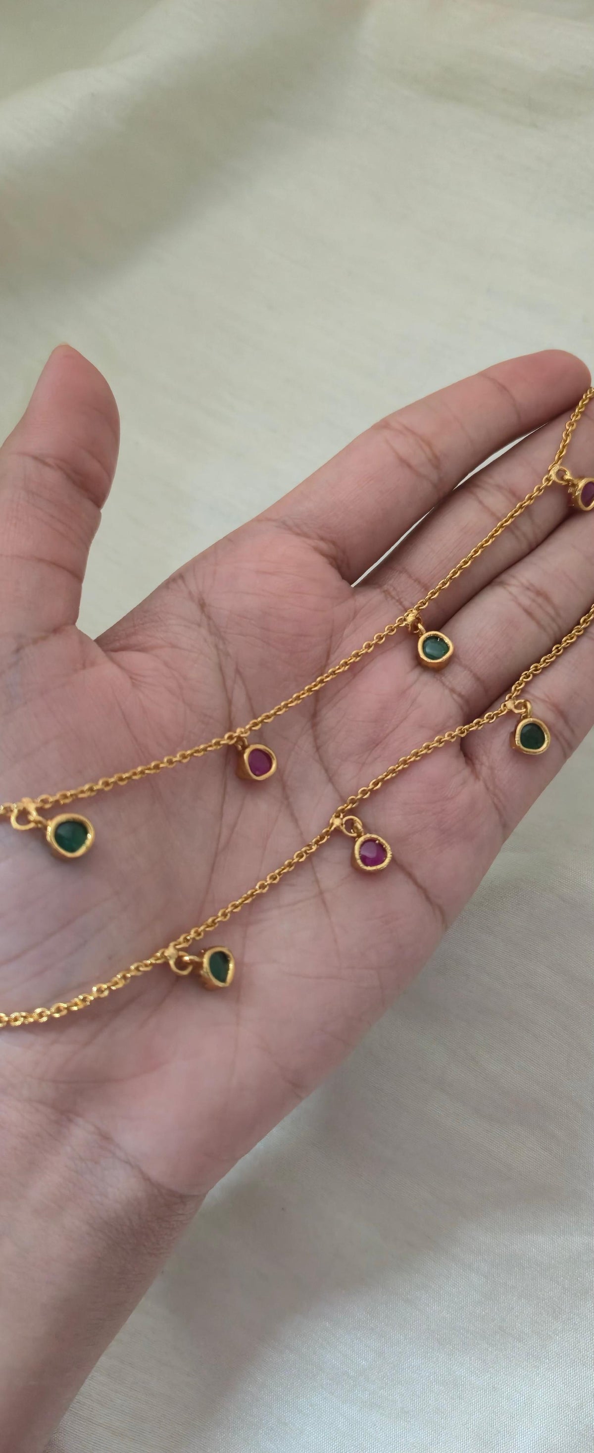 Nisha Minimalist Charm Payal - image 5