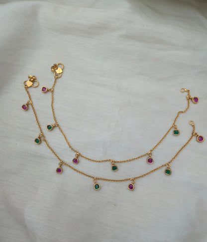 Nisha Minimalist Charm Payal - image 2
