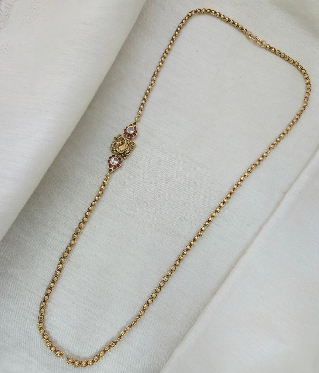 Tanvi Antique Delicate Long Chain - image 4