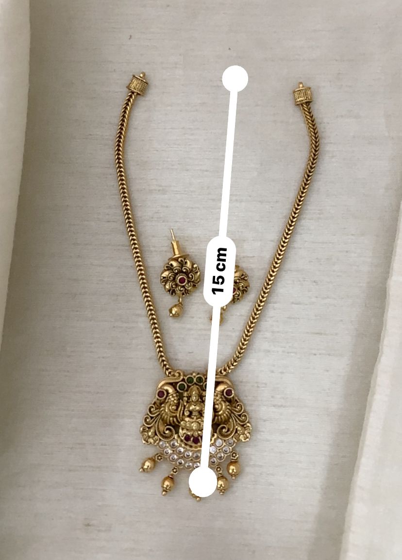 Drishi Temple Pendant Necklace Set - image 7