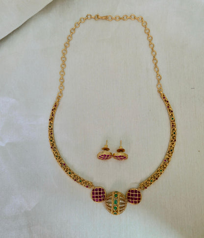 Sphere Motif Necklace Set - Image 4