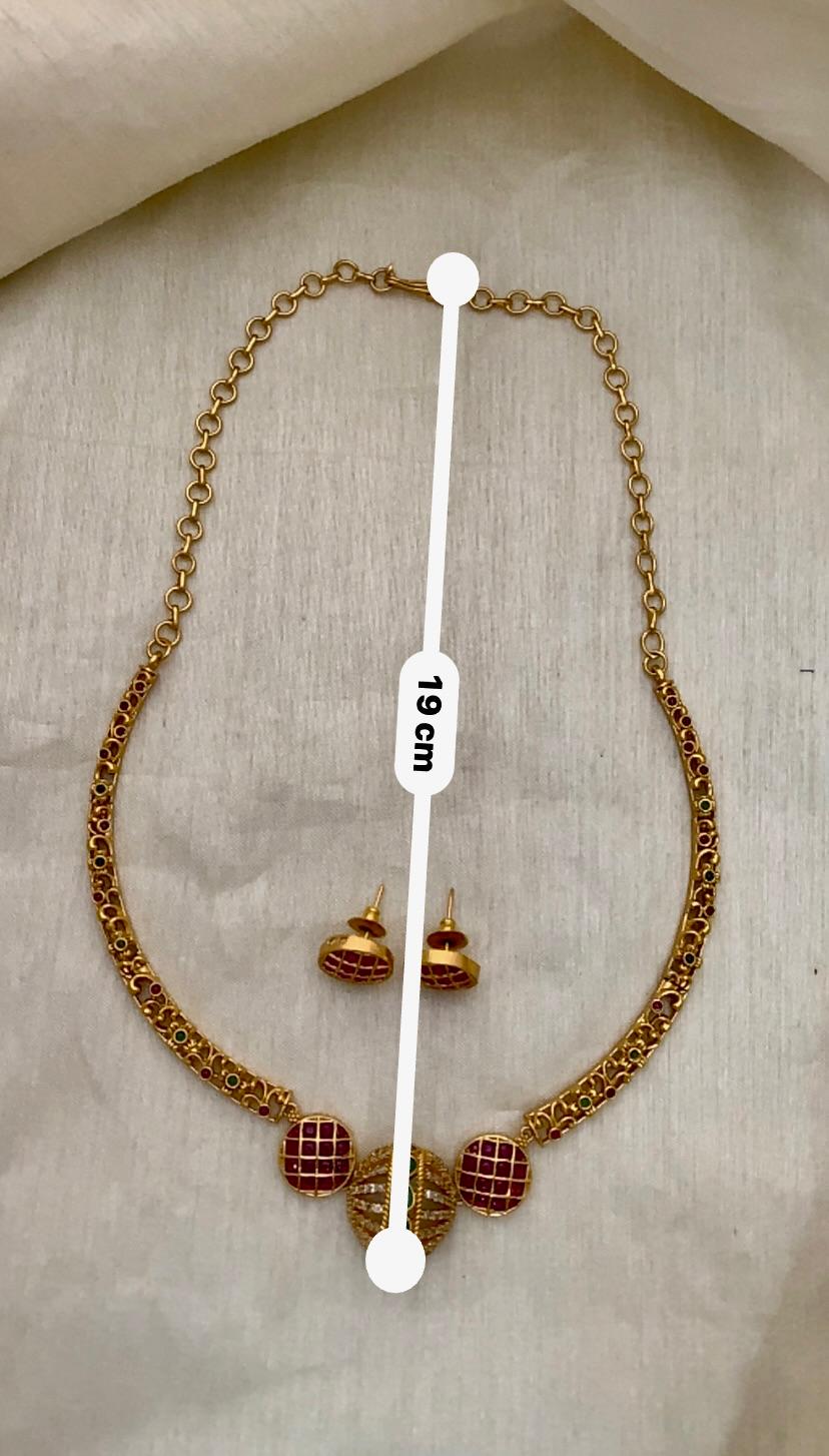 Sphere Motif Necklace Set - Image 7