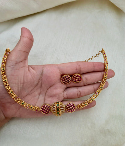 Sphere Motif Necklace Set - Image 5