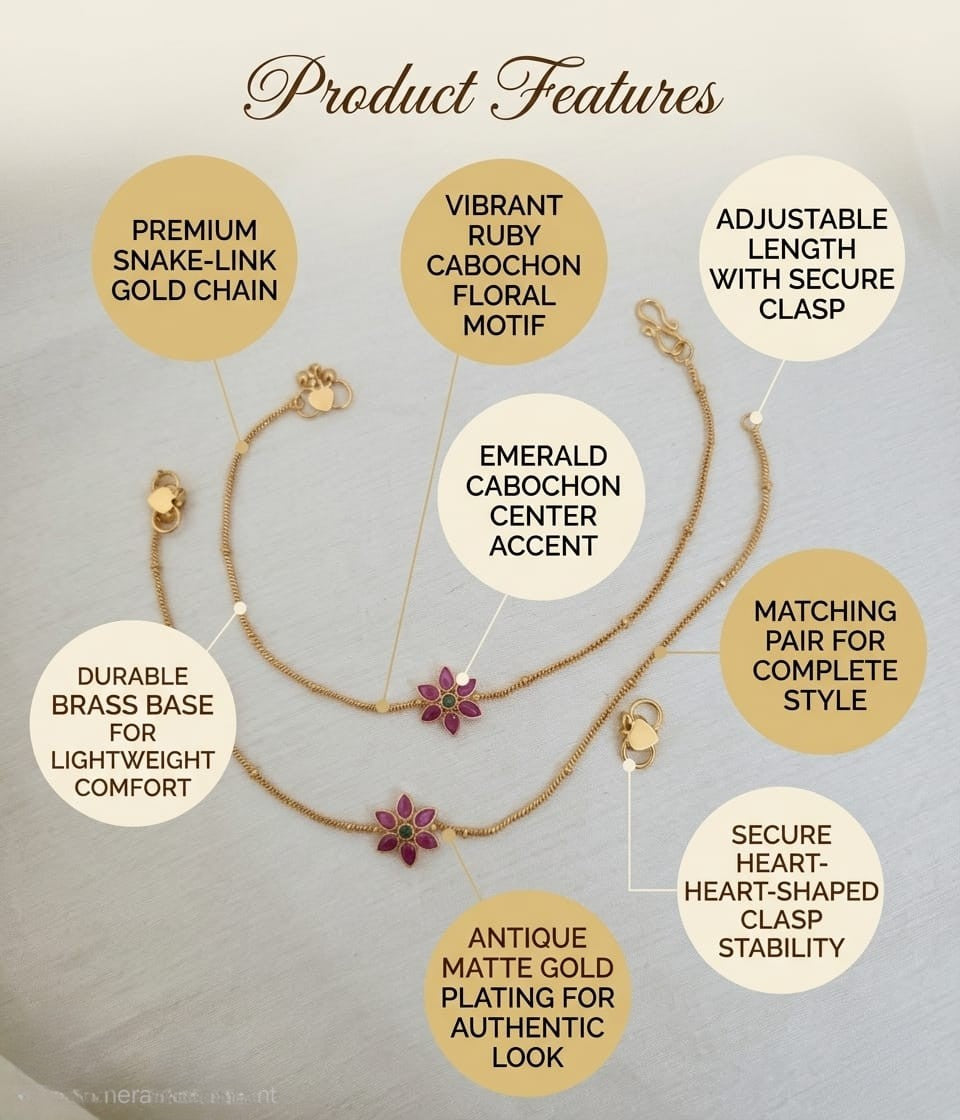 Floral Anklet Set - Image 6