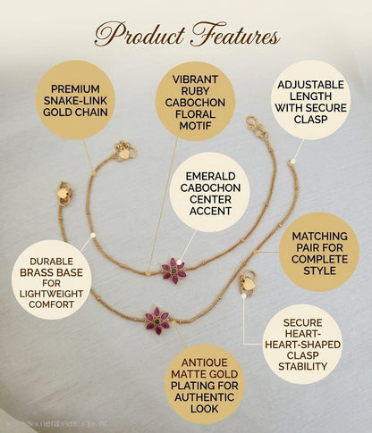 Floral Anklet Set - Image 6