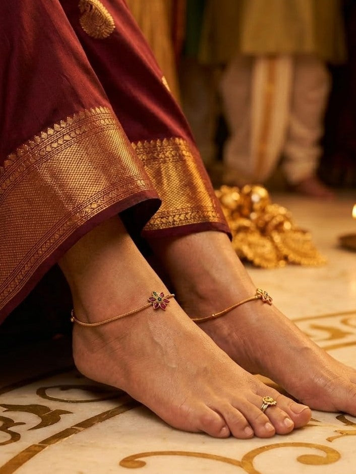 Floral Anklet Set - Image 1