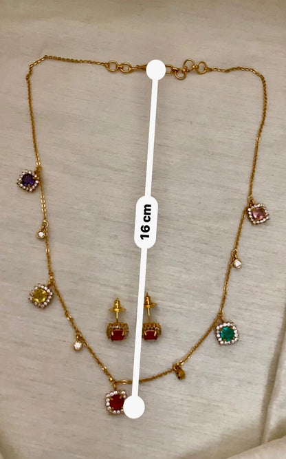 Rectangular Gemstone Pendant Set - Image 7