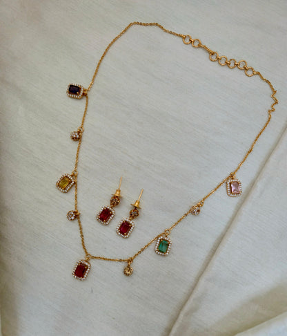 Floral Peacock Pendant Set - Image 4
