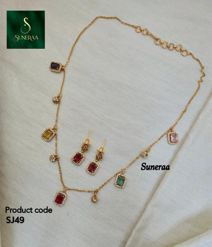 Floral Peacock Pendant Set - Image 8