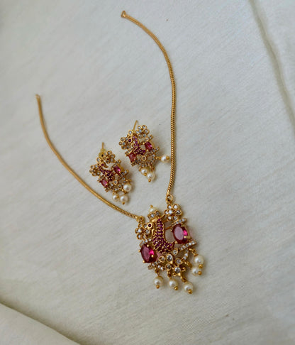 Peacock Motif Pendant Set - Image 3