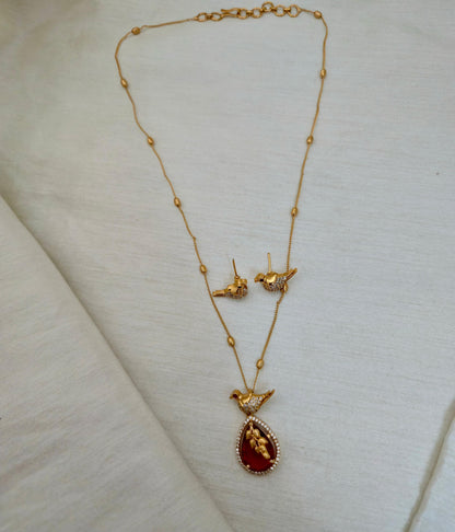 Bird Motif Pendant Set - Image 4