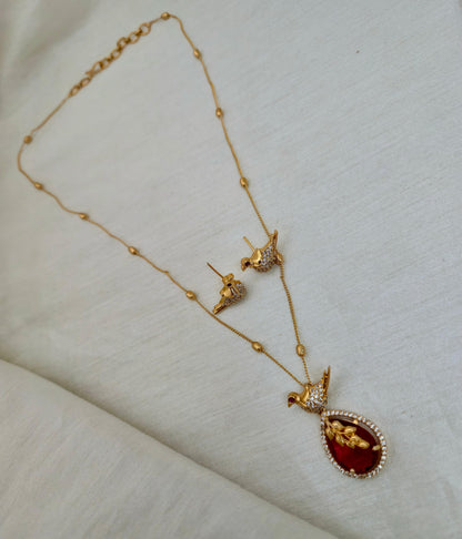 Bird Motif Pendant Set - Image 3