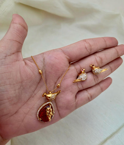 Bird Motif Pendant Set - Image 5