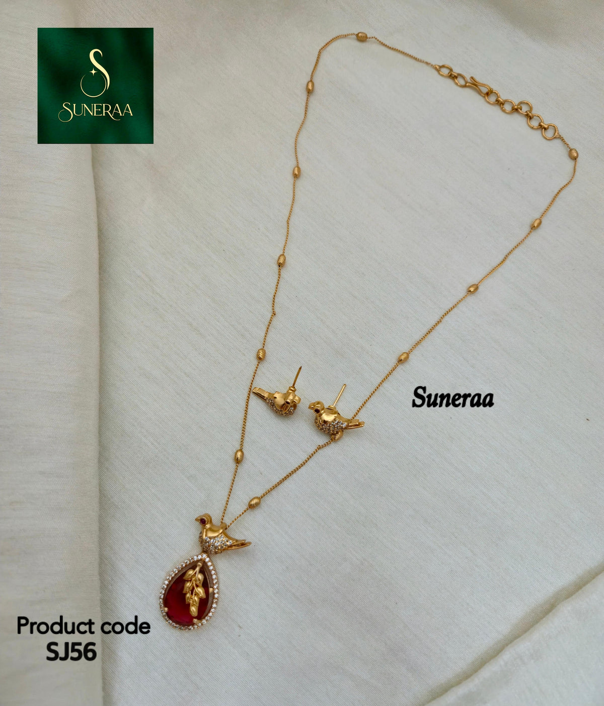 Bird Motif Pendant Set - Image 8