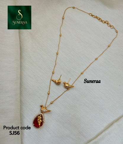 Bird Motif Pendant Set - Image 8