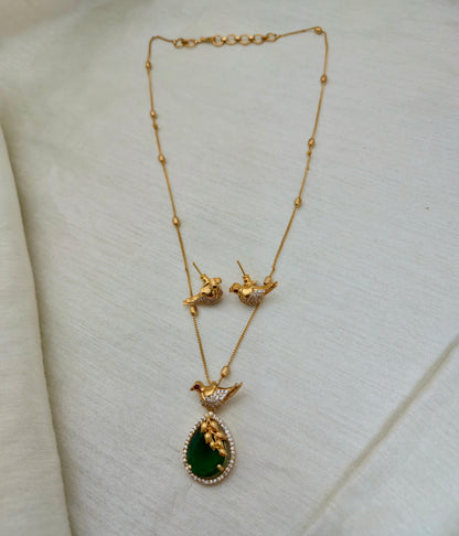 Bird Motif Pendant Set - Image 4