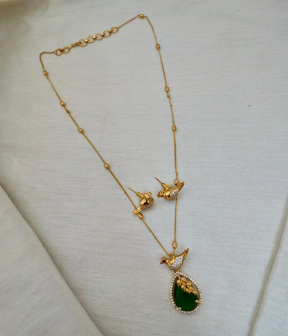 Bird Motif Pendant Set - Image 2