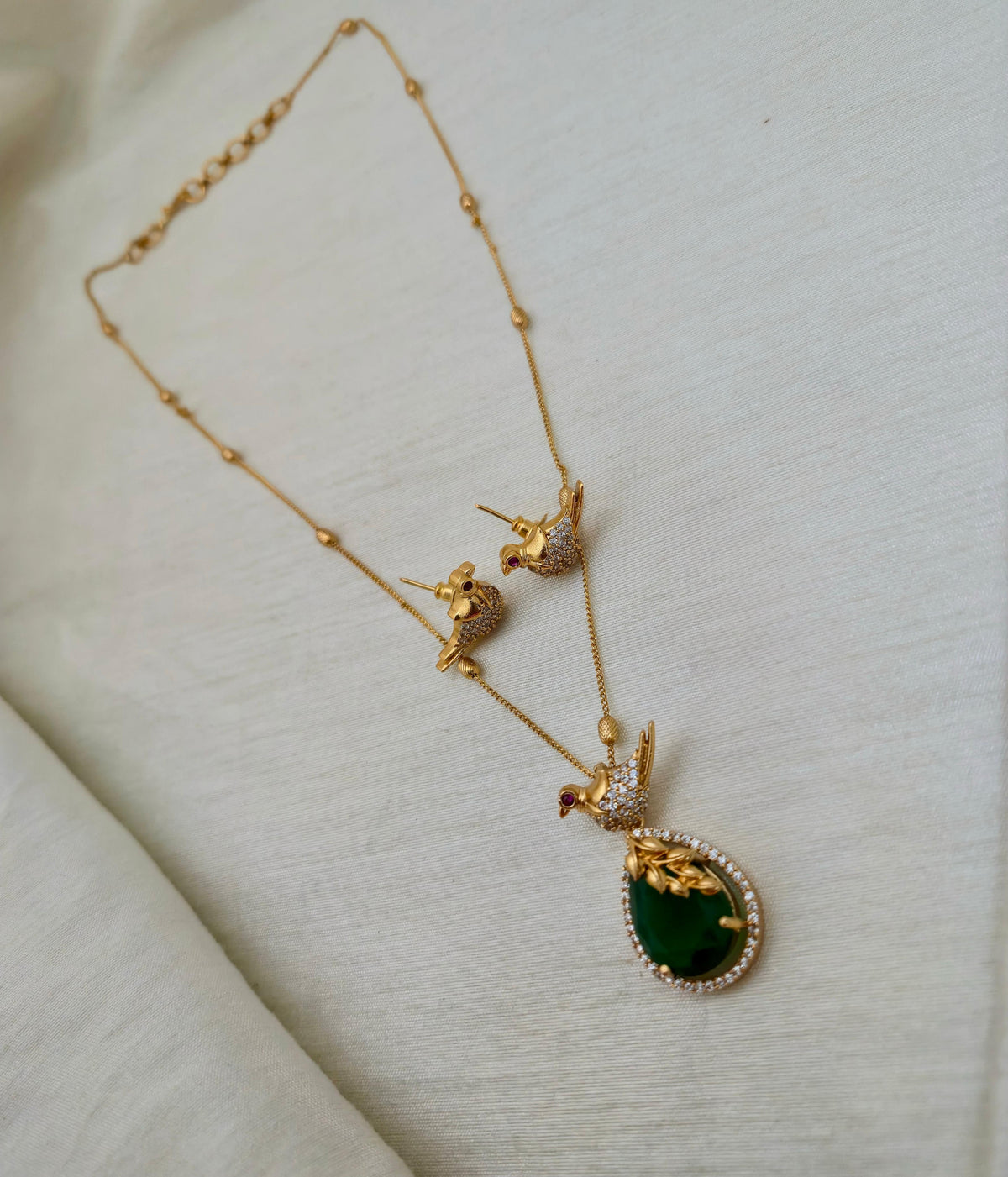 Bird Motif Pendant Set - Image 3
